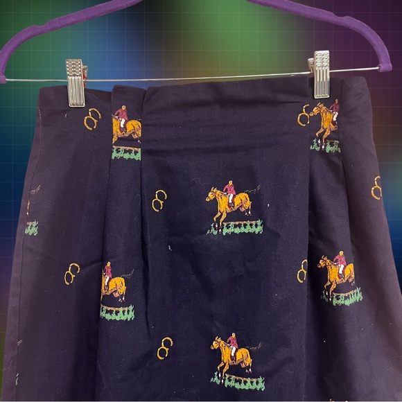 Cullinane dark navy equestrian horses skirt - Picture 2 of 9